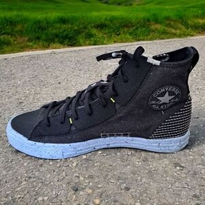 Chuck Taylor All ⭐️ Star Converse Crater Black High-Tops Sneaker Unisex Shoes